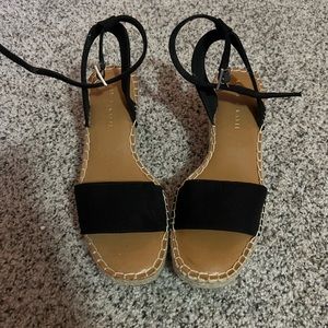 KELLY & KATIE espadrille wedge sandals